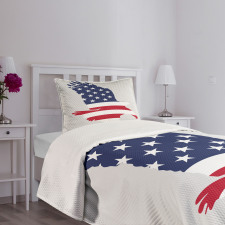 Stars Stripes USA Bedspread Set