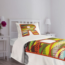 R Aztec Tribal Bedspread Set