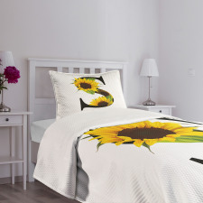 Sunflower Art Design Bedspread Set