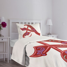 Classic Ornate Initial Bedspread Set
