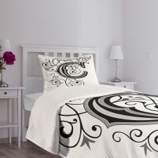 Gothic Vintage Capital Bedspread Set