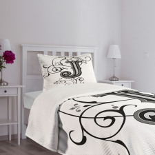 Noble Royal Initials J Bedspread Set