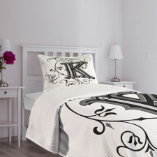 Illustrious Uppercase Bedspread Set
