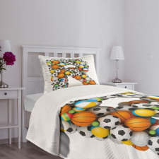 Language of the Game Bedspread Set