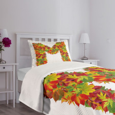 Fall Elements Capital Bedspread Set