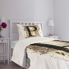 P Sign with Embers Bedspread Set