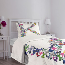 Nature Typography Bedspread Set