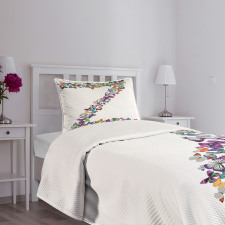 Multicolored Animal Z Bedspread Set