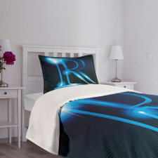 Futuristic Design R Bedspread Set