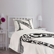 Floral Arrangement N Bedspread Set