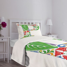 Abstract Color Palette Bedspread Set