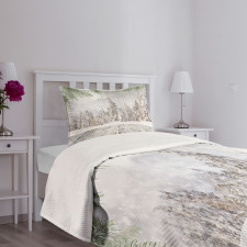 Wooden Surface Image Bedspread Set