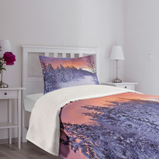 Frozen River Sunrise Bedspread Set