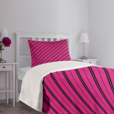 Diagonal Lines Modern Bedspread Set