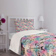 Rose Flowers Romantic Bedspread Set