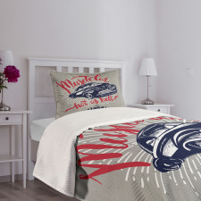 Muscle Car Hot as Hell Bedspread Set