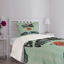 Classic Design Racing Bedspread Set