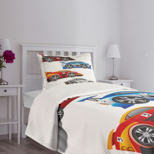 Formula Cars Technology Bedspread Set