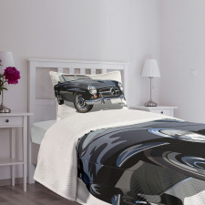 Classical Retro Vehicle Bedspread Set