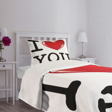 Valentines Birthday Bedspread Set