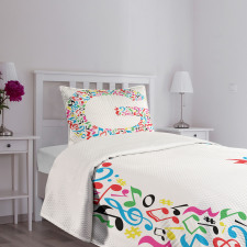 Majuscule Music Theme Bedspread Set