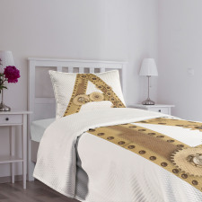 Steampunk Capital Bedspread Set