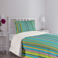 Retro Thin Stripes Bedspread Set