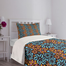 Surreal Floral Circle Bedspread Set