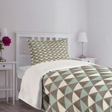 Cubism Triangles Bedspread Set