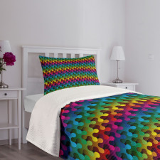 Digital Puzzle Style Bedspread Set
