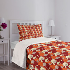 Colorful Spiral Lines Bedspread Set