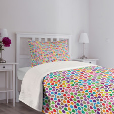 Abstract Vivid Motif Bedspread Set