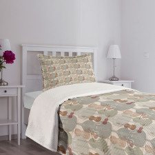 String Quartet Violins Bedspread Set