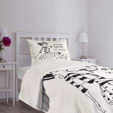 Love Fashion Girl Bedspread Set