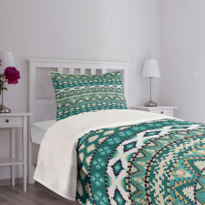 Aztec Design Bedspread Set