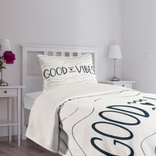 Sea Love Heart Bedspread Set