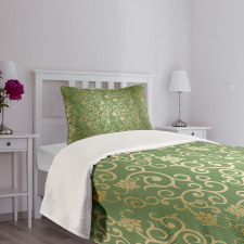 Floral Curls Bedspread Set