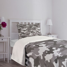 Grey Color Shades Bedspread Set