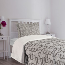 Stone Wall Pattern Bedspread Set