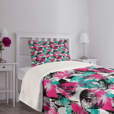 Ornate Leaf Arrangement Bedspread Set