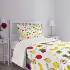 Summer Fresh Eating Bedspread Set