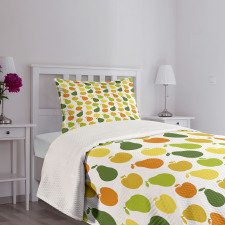 Apple Pears Fresh Garden Bedspread Set