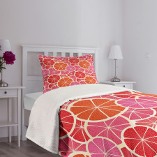 Funky Grapefruit Citrus Bedspread Set