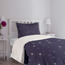 Night Skyline with Stars Bedspread Set