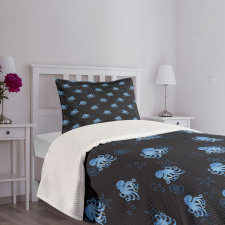 Ocean Inhabitants Bedspread Set