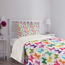 Vibrant Floral Happy Bedspread Set
