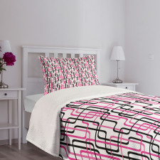 Wavy Lines Funky Bedspread Set