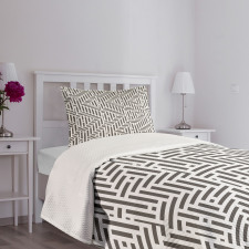 Short Lines Abstract Bedspread Set