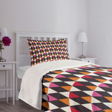 Rhombus Vintage Shape Bedspread Set