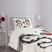 Tattoo Asian Bedspread Set